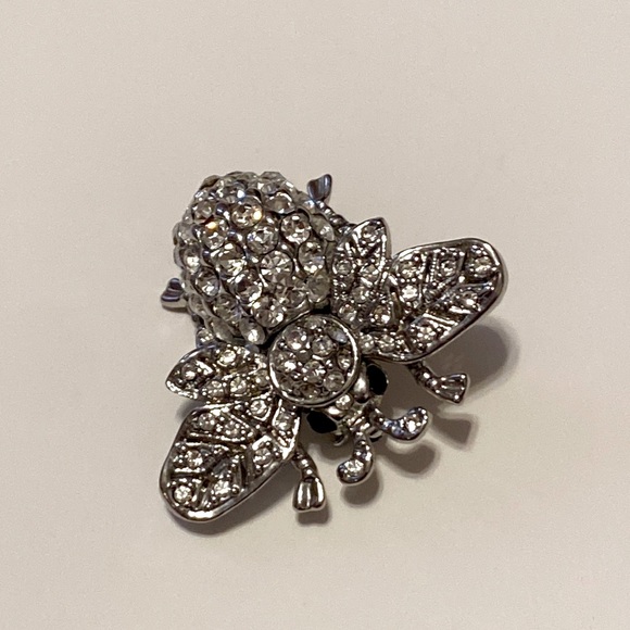Bumblebee Brooch Pin With Rhinestones - Picture 1 of 6
